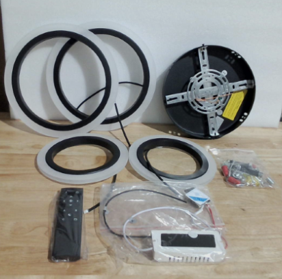 Lámpara de Techo LED Shine LUEST 34W | Regulable 3000K-6000K con Control Remoto | ARTICULO VIENE COMO SE OBSERVA EN LA SEGUNDA IMAGEN )