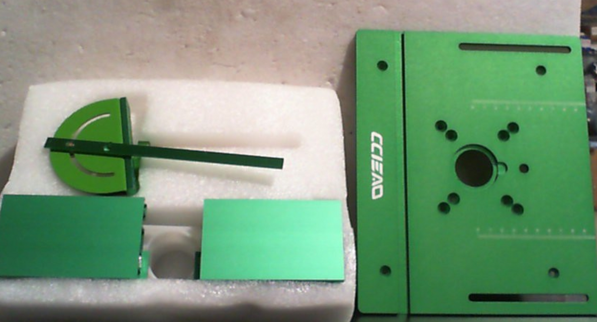 Placa de mesa para fresadora para herramientas de carpintería que garantiza durabilidad