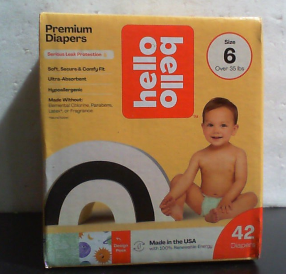Hello Bello Panales Premium Talla 6 | Disenos Celestial Cuties y Daring Doodlers | Caja Club de 42 Unidades