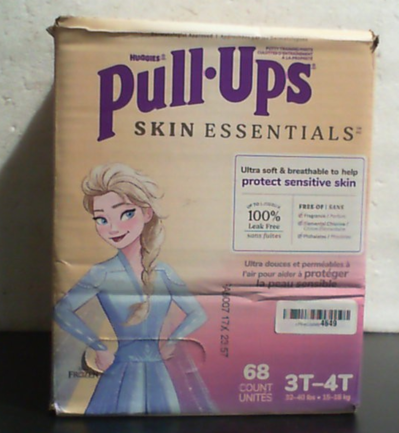 Pull-Ups Girls Skin Essentials Ropa de Entrenamiento para Ir al Baño | Calzones de Entrenamiento, Talla 3T-4T (32-40 lbs) | 68 Unidades