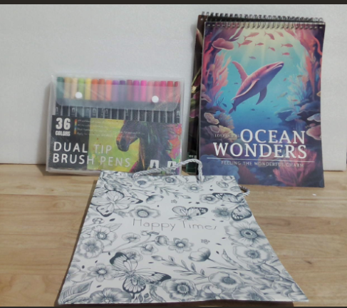 juego de artículos es un kit de arte y colorear para relajación, ideal tanto para niños como para adultos ARTICULO VIENE COMO SE MUESTRA EN LA SEGUNDA IMAGEN )