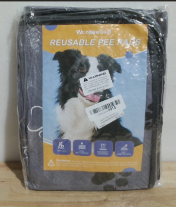 Alfombrillas / Almohadillas Reutilizables y Lavables para el Entrenamiento de Mascotas (Reusable Pee Pads) de la marca WonpetGed. ARTICULO VIENE COMO SE OBSERVA EN LA SEGUNDA IMAGEN