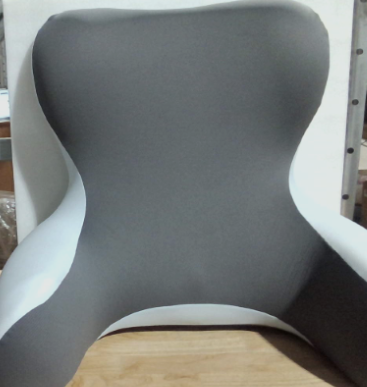 Almohada de Lectura para Cama 22'' | Respaldo con Brazos y Soporte Lumbar para Sentarse, Gaming y Descanso (Gris y Azul) ARTICULO VIENE COMO SE OBSERVA EN LA SEGUNDA Y TERCERA IMAGEN )
