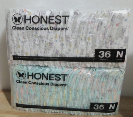 caja de pañales ecológicos e hipoalergénicos The Honest Company (Clean Conscious Diapers). ARTICULO VIENE COMO SE MUESTRA EN LA SEGUNDA Y TERCERA IMAGEN