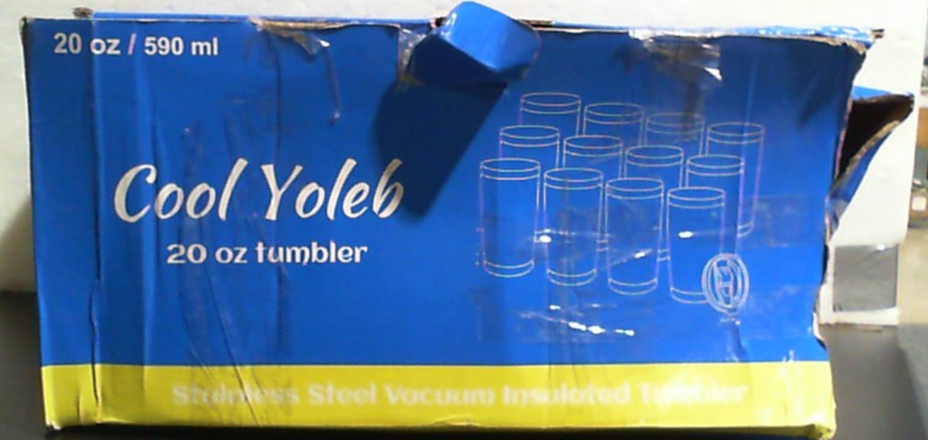 Vasos Térmicos Cool Yoleb 20oz (12 Pzs) | Acero Inoxidable con Tapa | Doble Pared al Vacío | Recubrimiento en Polvo | Para Bebidas Frías y Calientes | Azul Marino