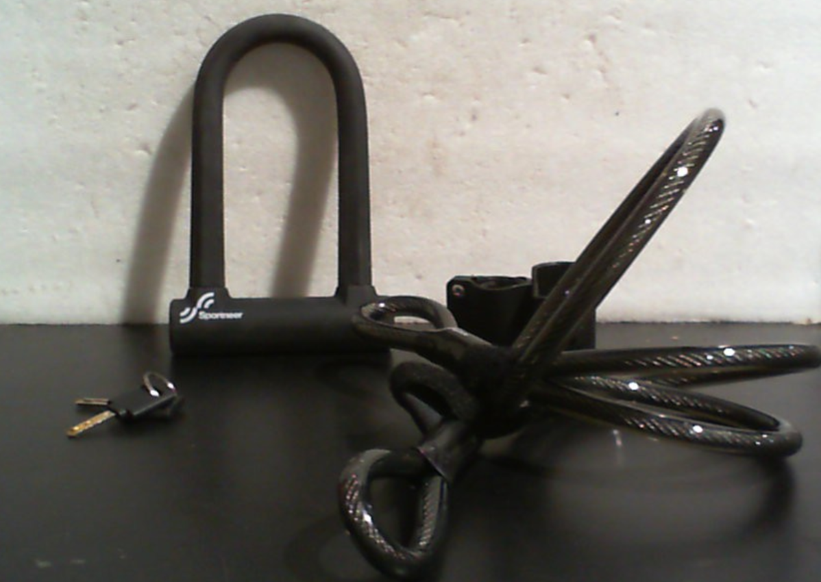 Candado en U para bicicleta, Sportneer - Candado de grillete resistente de 17 mm