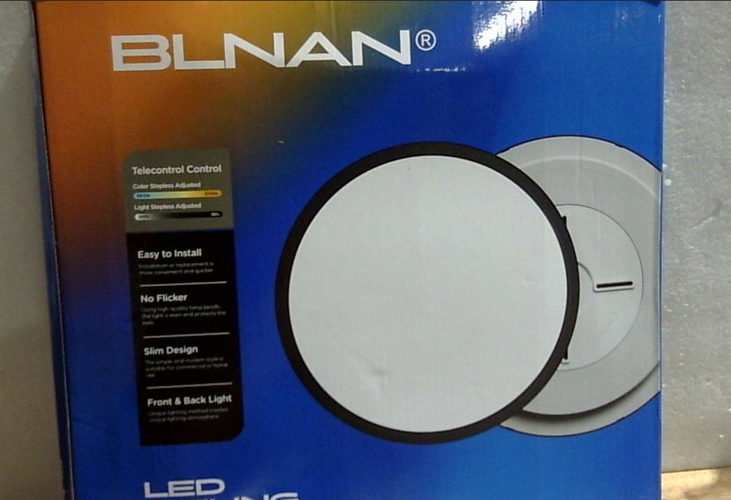Lámpara de techo LED empotrable BLNAN con control remoto, 12 pulgadas, 24 W, regulable, de perfil bajo, con cableado fijo, temperatura de color de 3000 K a 6500 K, lámpara moderna ultrafina para dormitorio, color negro, 12 pulgadas.