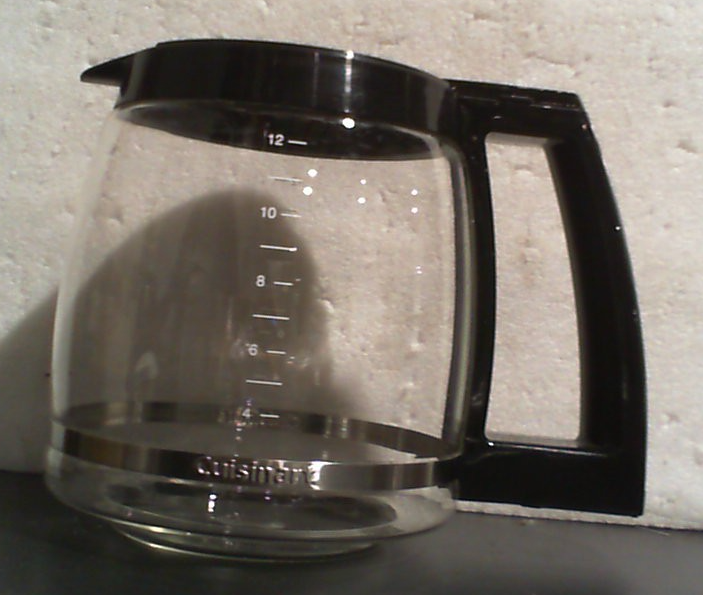 Jarra de vidrio de repuesto para cafeteras Cuisinart modelos DCC-1200, DCC-1100BK, DCC-2650, CHW-12
