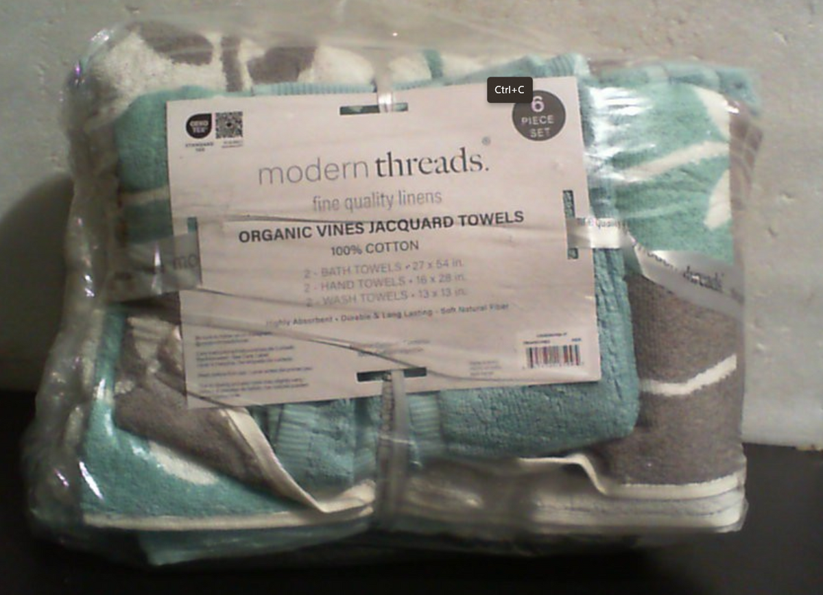 Modern Threads Juego de toallas de baño de 6 piezas