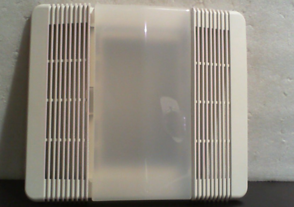 85315000 Cubierta de ventilador extractor de baño con rejilla de ventilación y lente compatible con Broan-Nutone