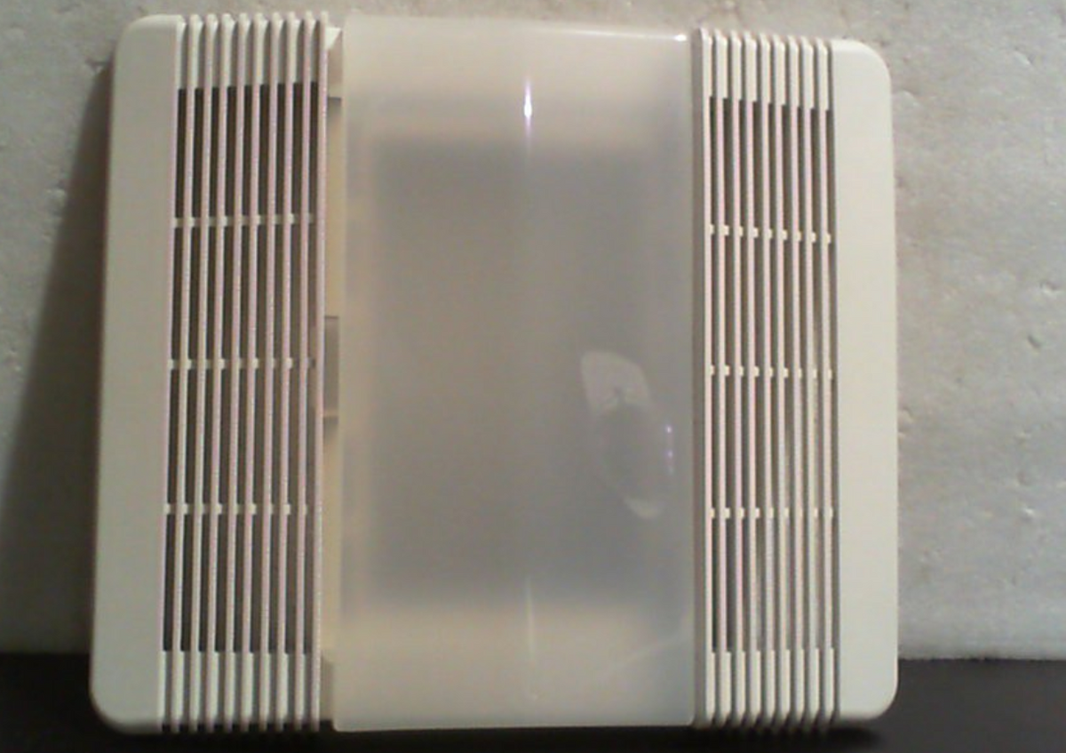 85315000 Cubierta de ventilador extractor de baño con rejilla de ventilación y lente compatible con Broan-Nutone