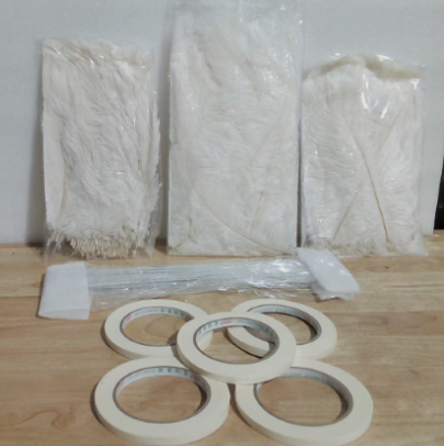 paquete de plumas blancas para manualidades o costura ( ARTICULO VIENE CON 9 PIEZAS ASI COMO SE MUESTRA EN LA SEGUNDA IMAGEN )