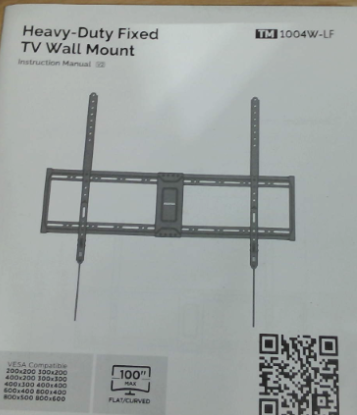 soporte fijo de pared monTEK TM 1004W-LF ( articulo viene como se muestra en la imagen 2- 3 -4