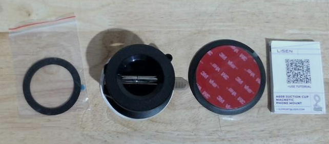soporte magnético para teléfono celular con ventosa al vacío ( ARTICULO VIENE COMO SE MUESTRA EN LA IMAGEN 2 Y 3)
