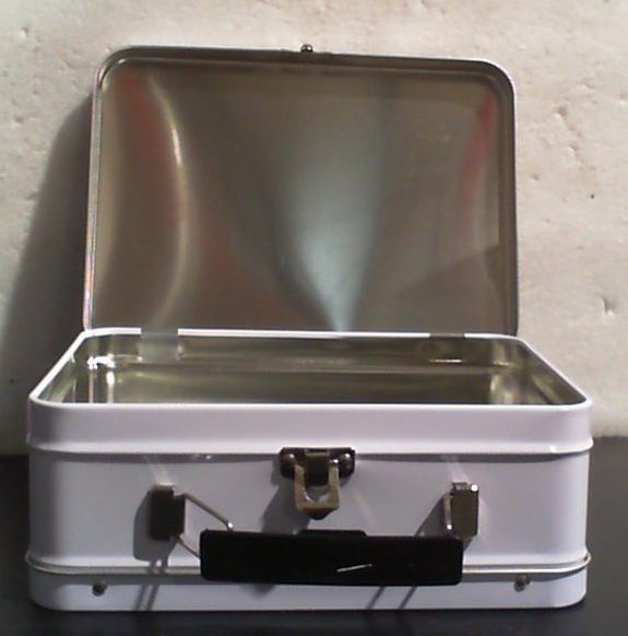 Caja de almacenamiento plana plana retro Zerodeko Tin Tin