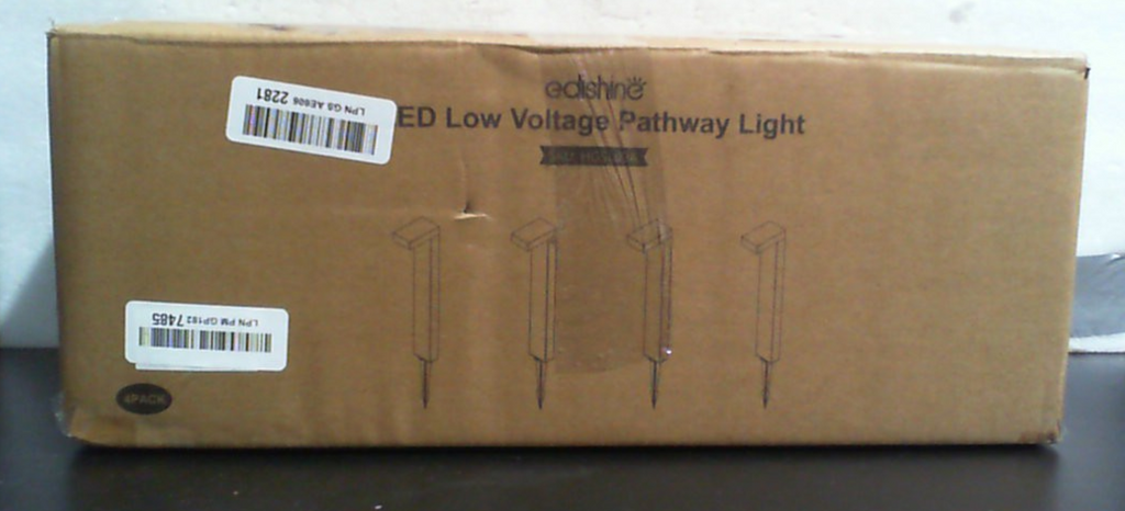 EDISHINE Luces de camino de bajo voltaje con cable, 3000K 3.2W 50,000 horas LED impermeables para exteriores