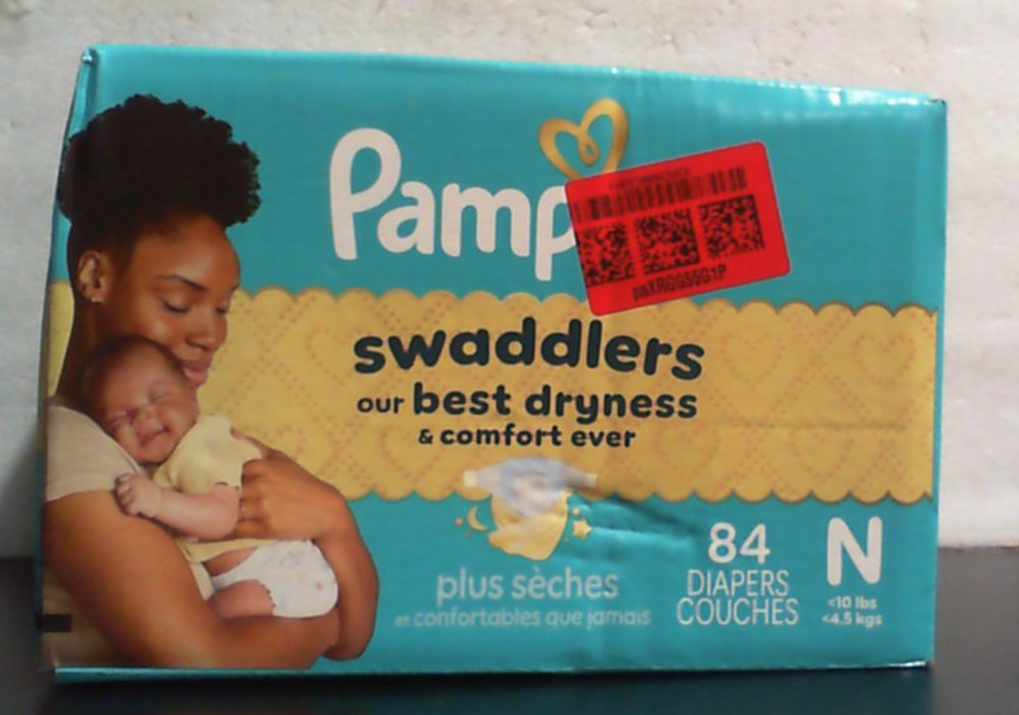 Pañales Pampers Swaddlers para recién nacidos, talla 0, paquete de 84 unidades
