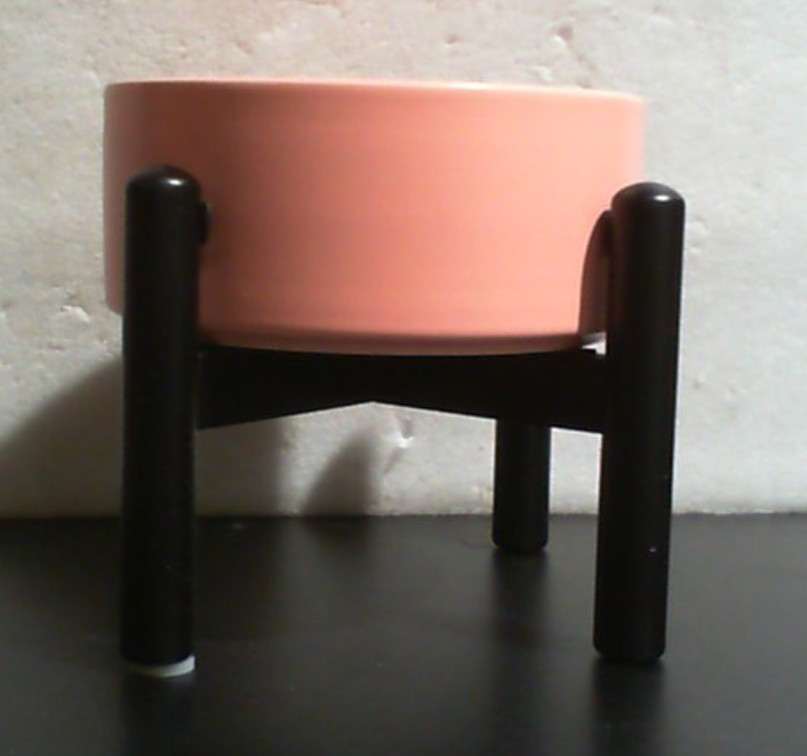 Comedero elevado de cerámica para perros - Comedero alto con soporte de acero inoxidable