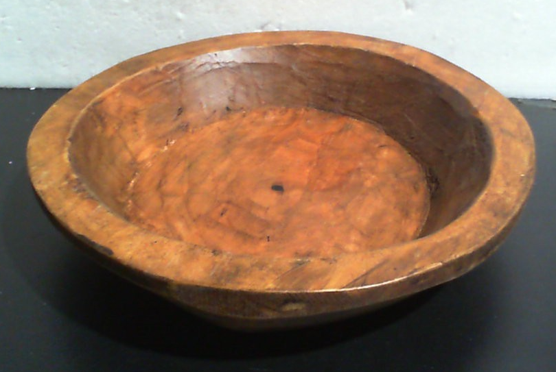 Cuenco de masa de madera seguro para alimentos - Batea-redondo