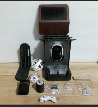 comedero inteligente para pájaros con cámara integrada de la marca HEAPETS (Smart Bird Feeder Camera) ARTICULO VIENE COMO SE MUESTRA EN LA IMAGEN 2-3 Y 4