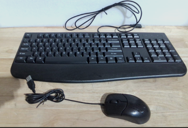 combo básico de teclado y mouse óptico con cable (conexión USB) ARTICULO VIENE COMO SE MUESTRA EN LA IMAGEN 2