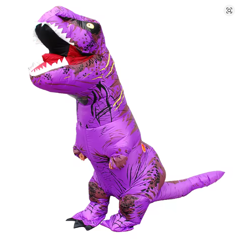 Disfraz Inflable de Dinosaurio Rex Disfraz Divertido de Halloween, Tiranosaurio, Disfraz de Dinosaurio para Adultos, Ropa de Dinosaurio