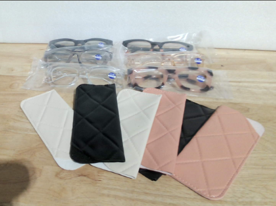 paquete de 6 lentes de lectura con filtro de luz azul y fundas acolchadas a juego. ( ARTICULO VIENE COMO SE MUESTRA EN LA IMAGEN 2