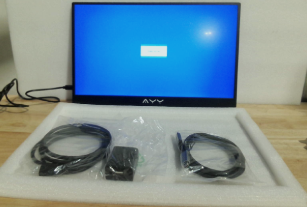monitor portátil genérico de 15.6 pulgadas con resolución Full HD (1080p) ( articulo viene como se muestra en la imagen 2)