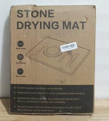 tapete escurridor de piedra (Stone Drying Mat) para vajilla y utensilios de cocina.( ARTICULO VIENE COMO SE MUESTRA EN LA IMAGEN 2 Y 3