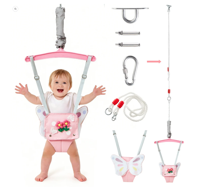 SALTO PARA BEBÉS FUNLIO con gancho para techo (para bebés de 6 a 24 meses)