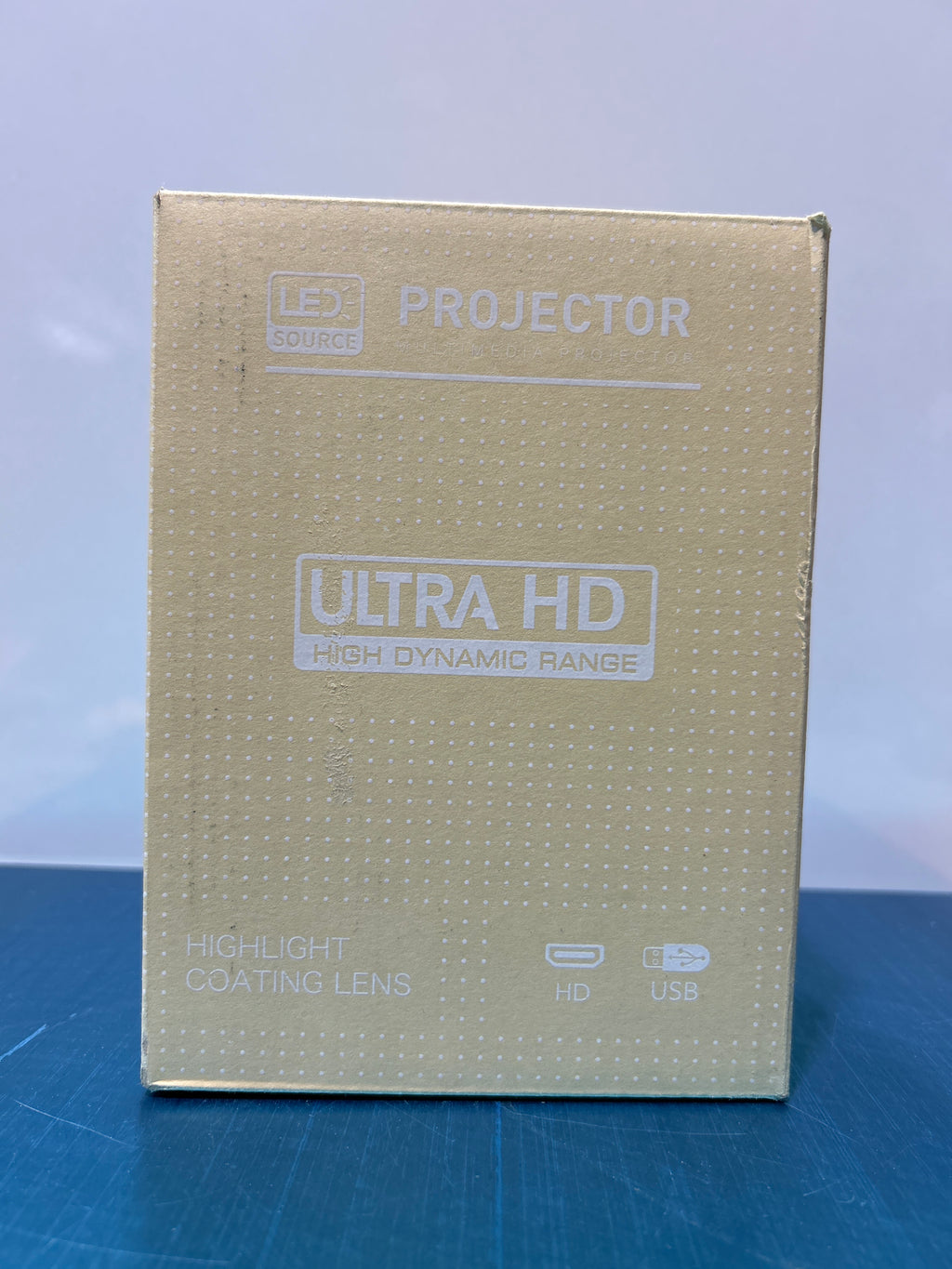 Mini Projector, Portable Projector 4K & Full HD 1080P Support, 270Â° Rotation Outdoor Projector, Movie Projector Compatible with Smartphone, TV Stick, Laptop, PS4, HDMI, USB