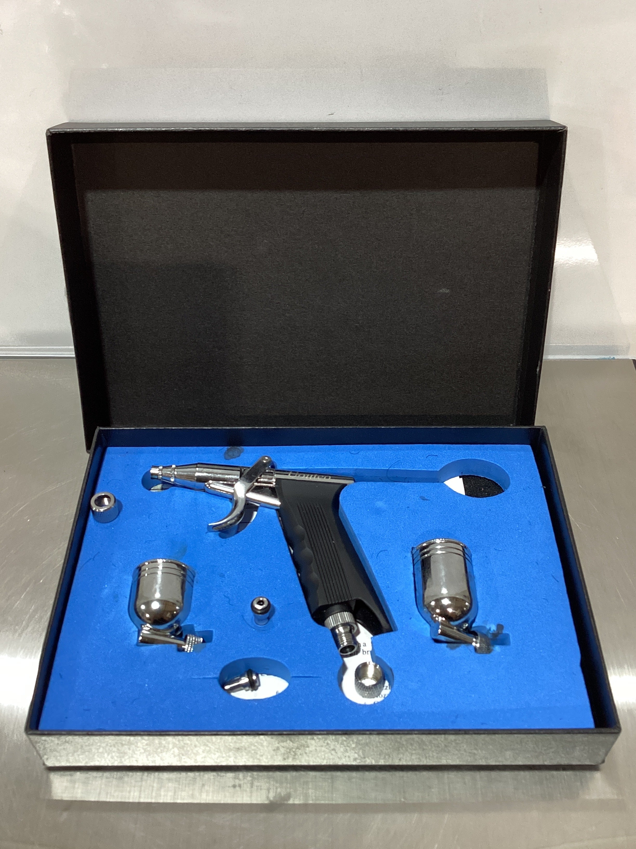Uouteo Airbrush Trigger Gun Air Brush Gun with 0.3 mm Needles 7CC &10 CC Cup for Painting