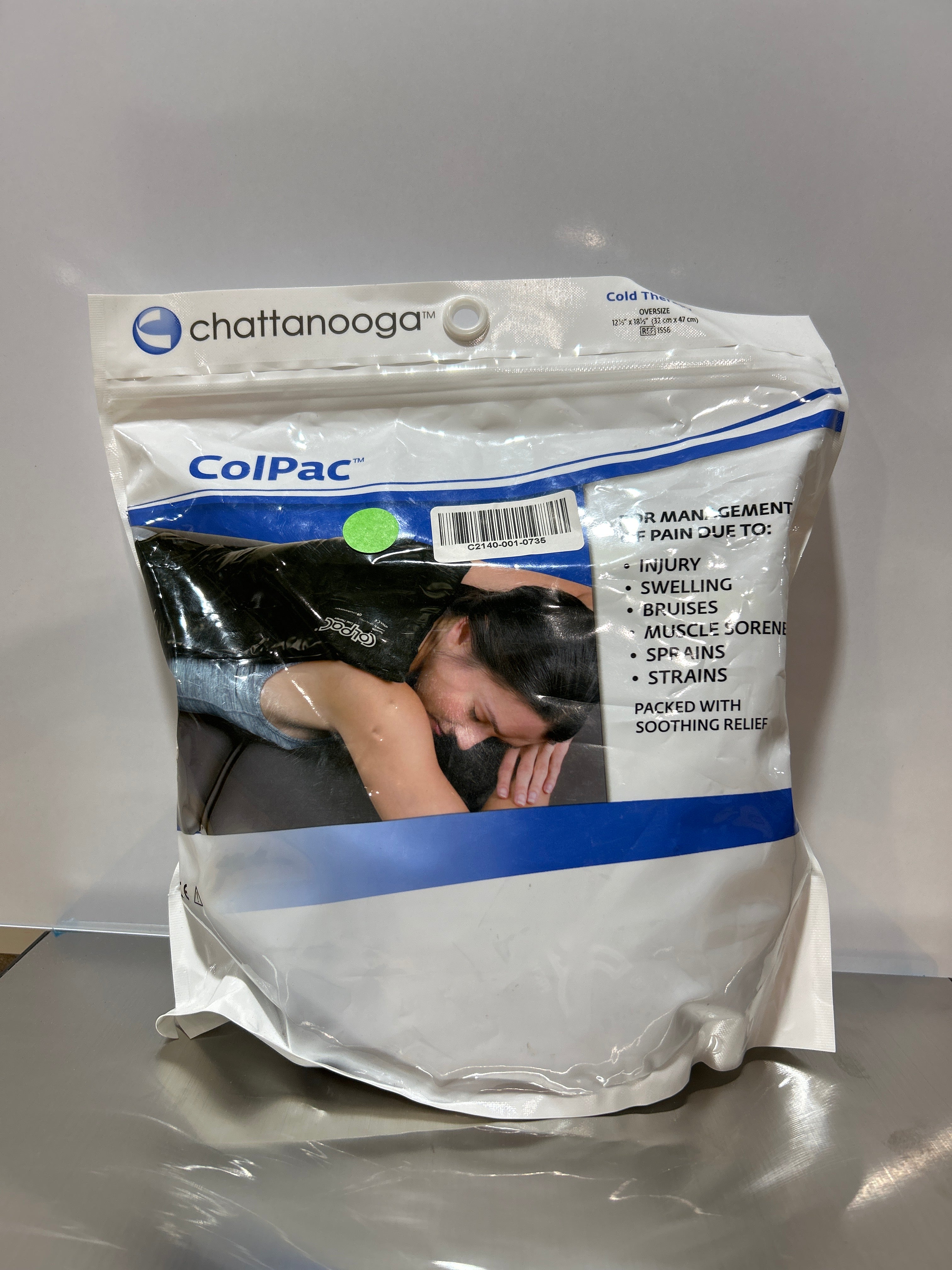Chattanooga ColPac - Poliuretano negro - Tamaño extragrande - 12,5 x 18,5 pulgadas 