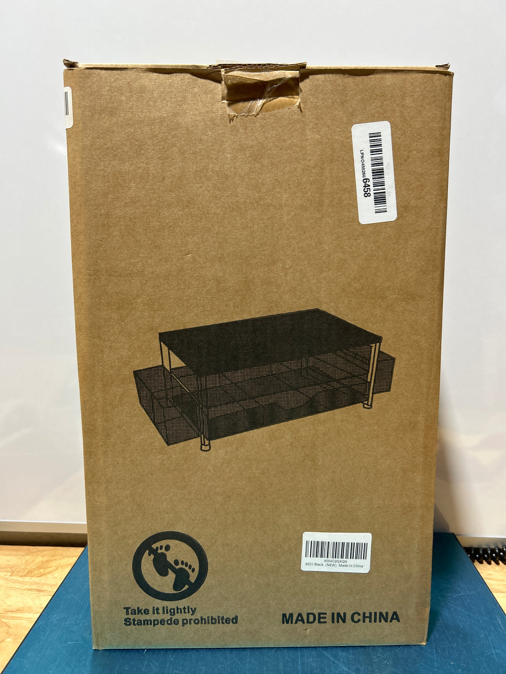 Organizador de escritorio y accesorios OPNICE, soporte de 2 niveles para monitor de computadora con cajón y 2 portalápices, soporte para computadora portátil, accesorios de escritorio para suministros de oficina, color negro 