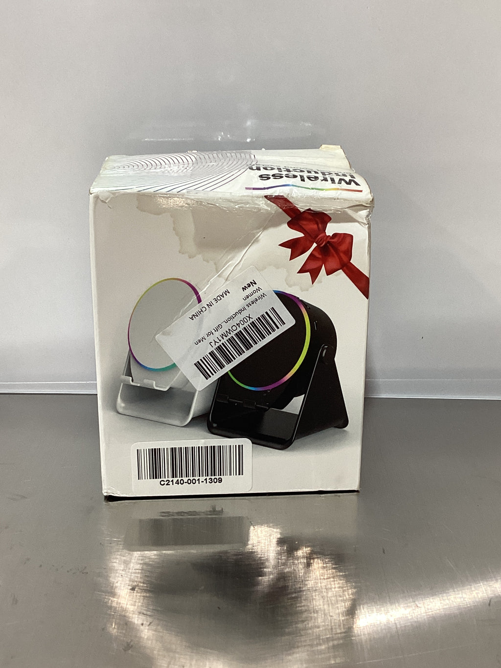 Altavoz de inducción inalámbrico, altavoz Bluetooth 4 en 1 con soporte para teléfono y luz RGB, rotación de 360°, compatible con iPhone, Android, iPad, Samsung Galaxy, regalo de cumpleaños ideal para hombres y mujeres. 