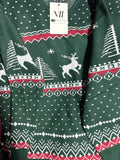 Suéter Navideño Holgados Casual De Punto Cuello V Para Mujer