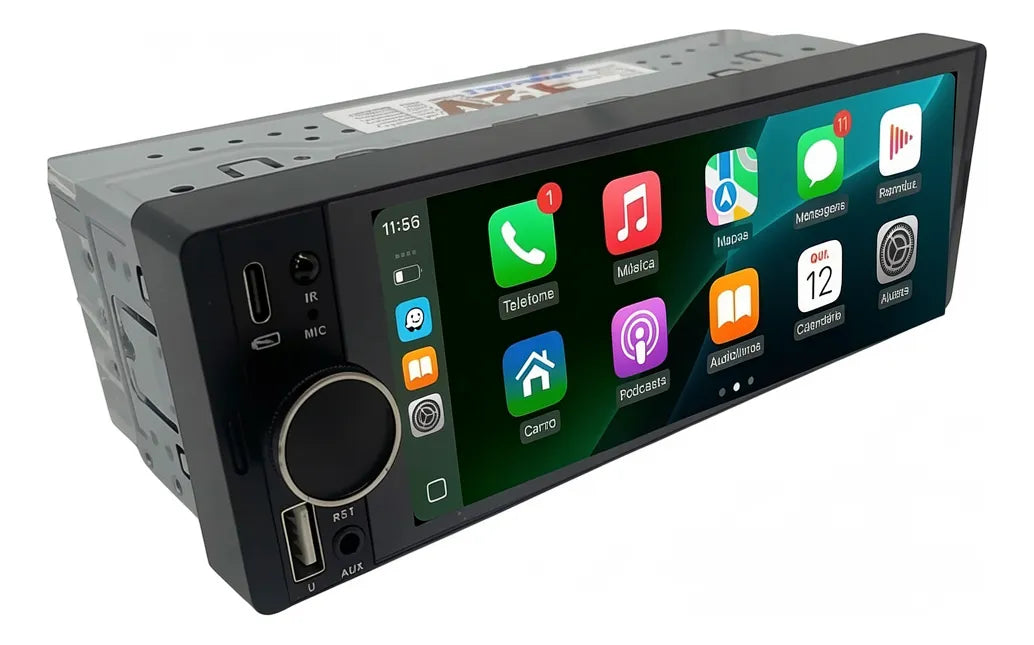 UNA PIEZA ESTA SUELTA-Multimedia 1 Din Carplay Android Auto Bluetooth + Cámara