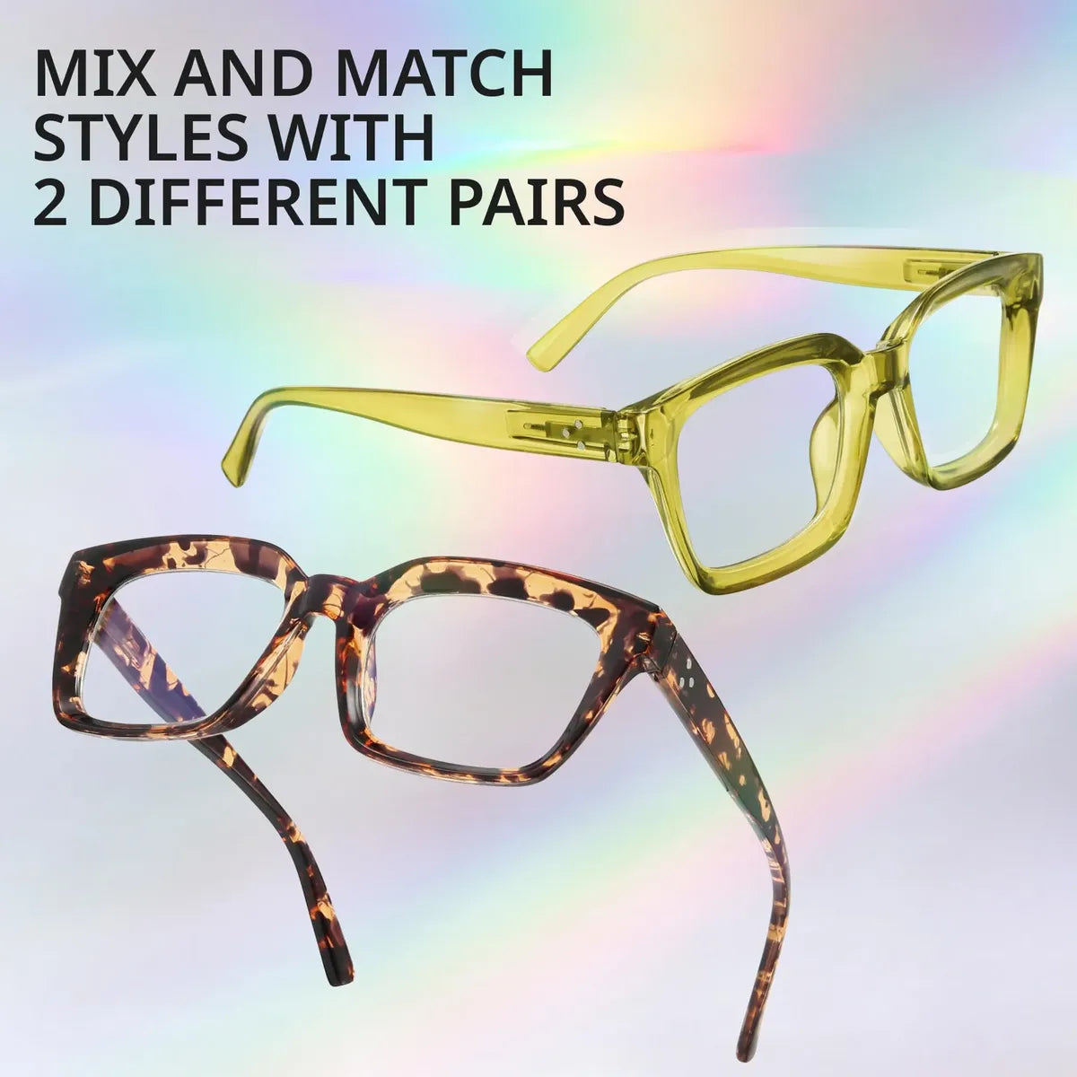 Gafas Iboann extragrandes para mujer que bloquean la luz azul