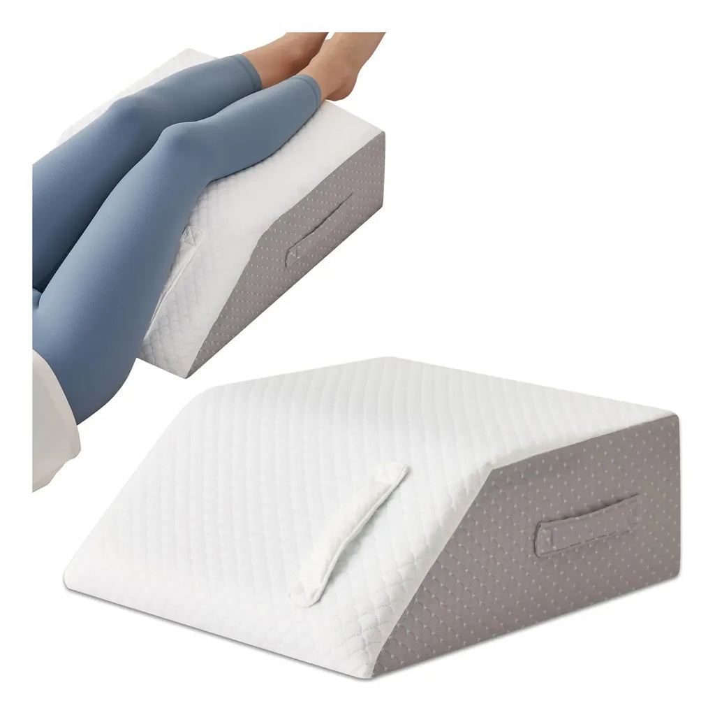 Almohada de elevación de piernas con cuña de espuma Megcxit Blanco
