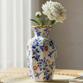 Florero de Cerámica Vintage Lemonroad – 9.5 Pulgadas, Decoración Elegante para el Hogar