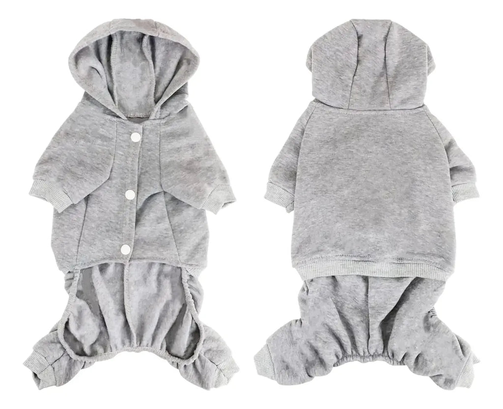 Abrigo para Perro Talla Mediana — Color Gris, Ropa de Abrigo Cómoda para Mascotas