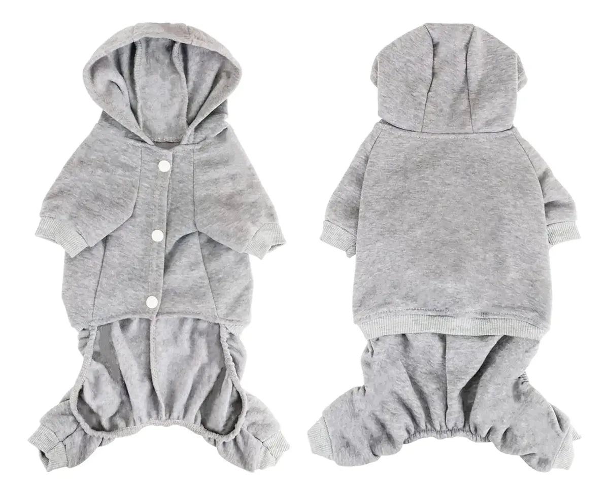 Abrigo para Perro Talla Mediana — Color Gris, Ropa de Abrigo Cómoda para Mascotas