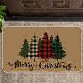 Alfombra Decorativa para Puerta Tatuo — Diseño Feliz Navidad, Antideslizante para Interior y Exterior