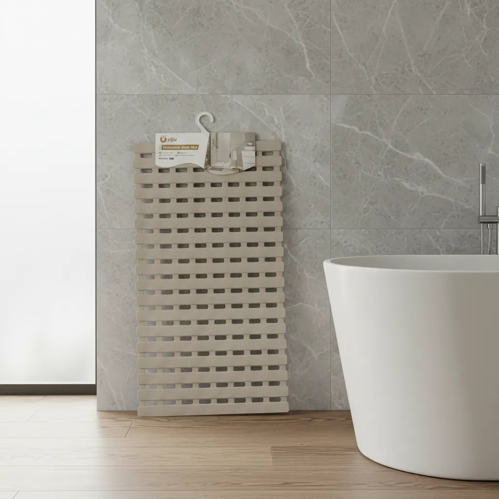 Alfombra de Baño Antideslizante PVC Símil 70x38cm – Seguridad y Estilo para tu Baño