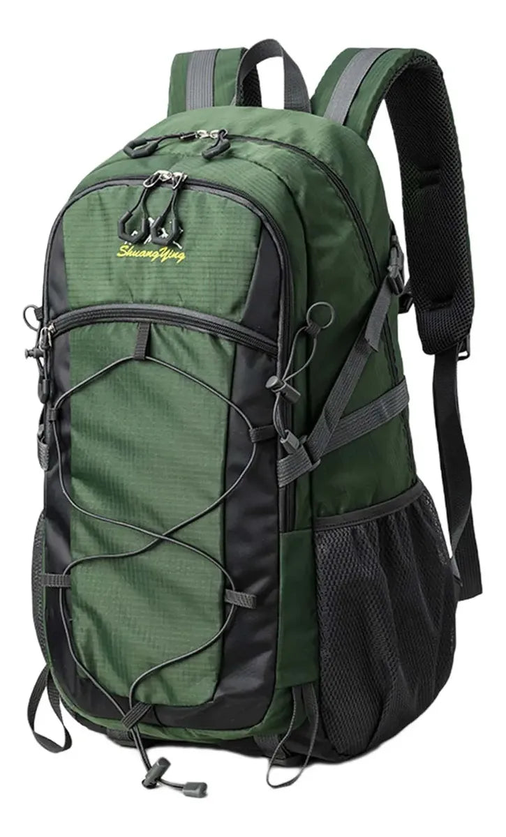 Mochila de Senderismo Plegable 40 Litros – Diseño en X, Ligera y Compacta