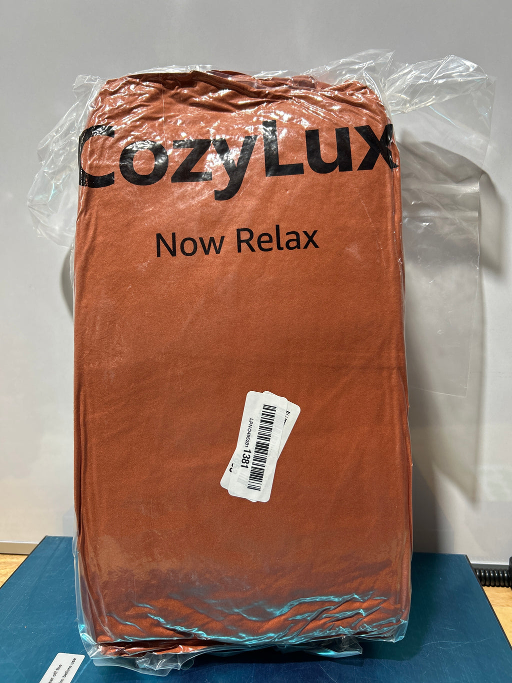 Juego de edredón CozyLux Terracotta Queen de 3 piezas, color naranja quemado, liso, transpirable, acolchado, suave y esponjoso, con edredón de plumón alternativo y 2 fundas de almohada para todas las estaciones. 