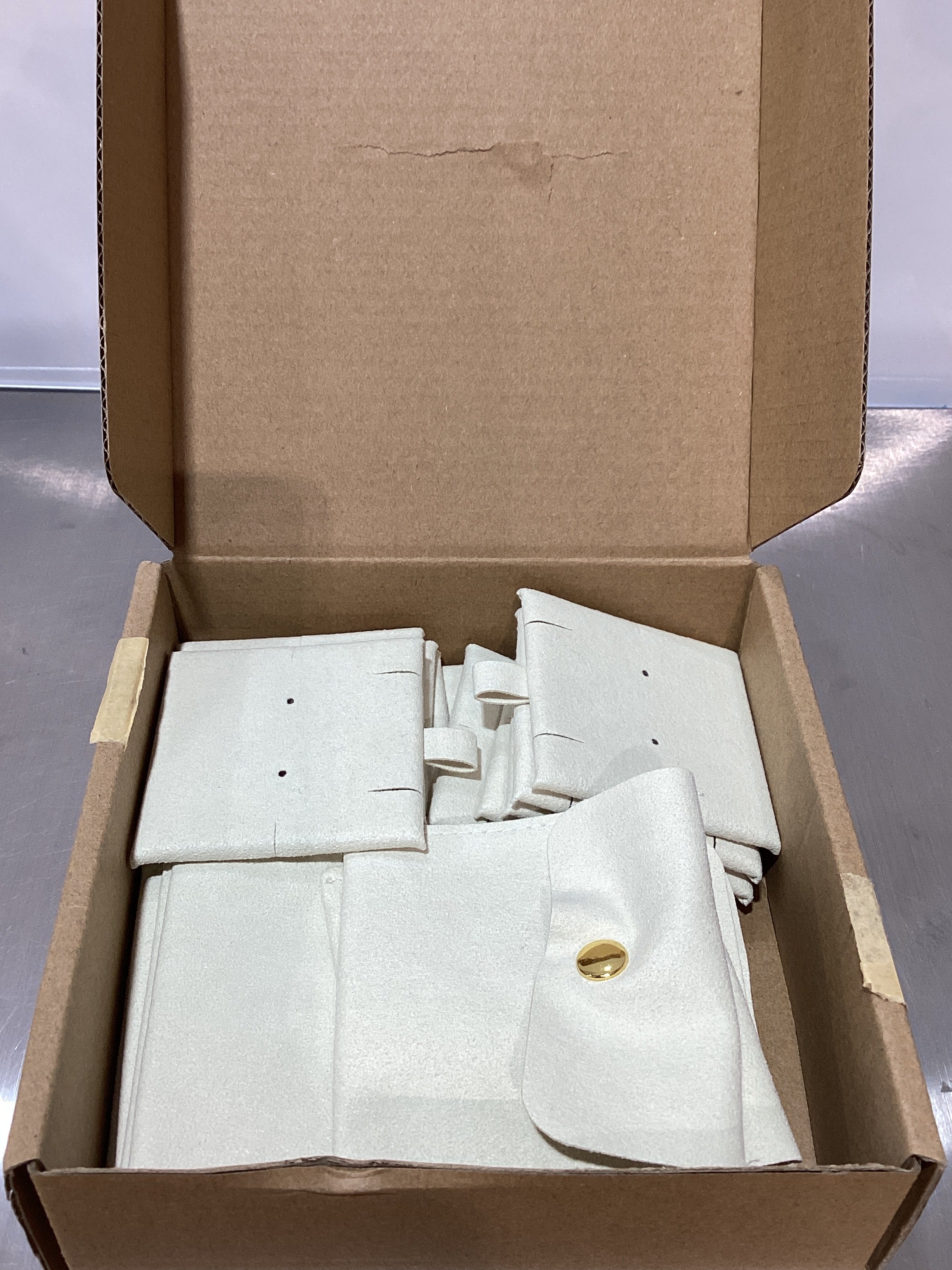 Bolsitas de Microfibra para Joyería Ferreve – Pack 20 unidades con Almohadilla y Botón a Presión, 8x8 cm