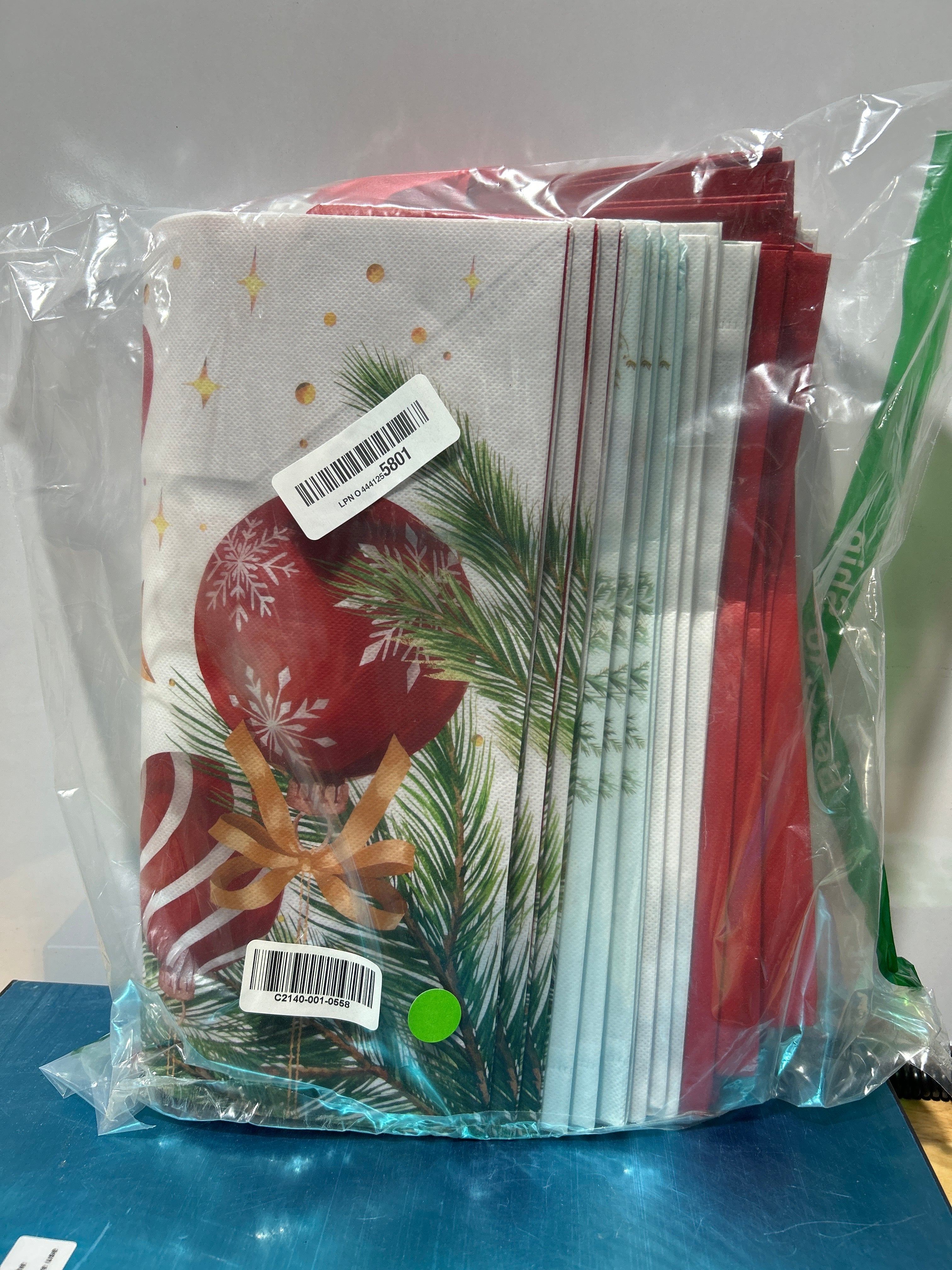 DECHISY 12 Pack Extra Large Christmas Gift Bags Bulk with Handles, Reusable Christmas Tote Bags for Wrapping Present, Heavy Duty, Shopping 17 x 13 x 7 Inches