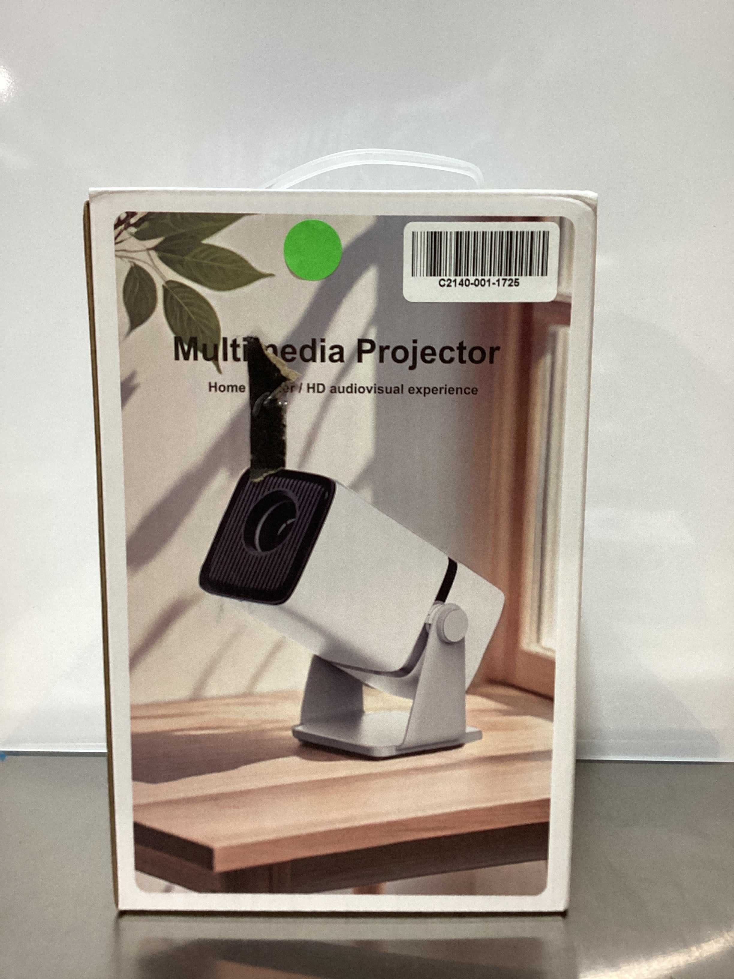 Miniproyector 2025 mejorado con WiFi y Bluetooth, resolución nativa 1080P, soporte giratorio de 180°, proyector inteligente, portátil de 150" con Android TV 13, 2.4G/5G, función de reproducción automática de películas en exteriores y en casa. 