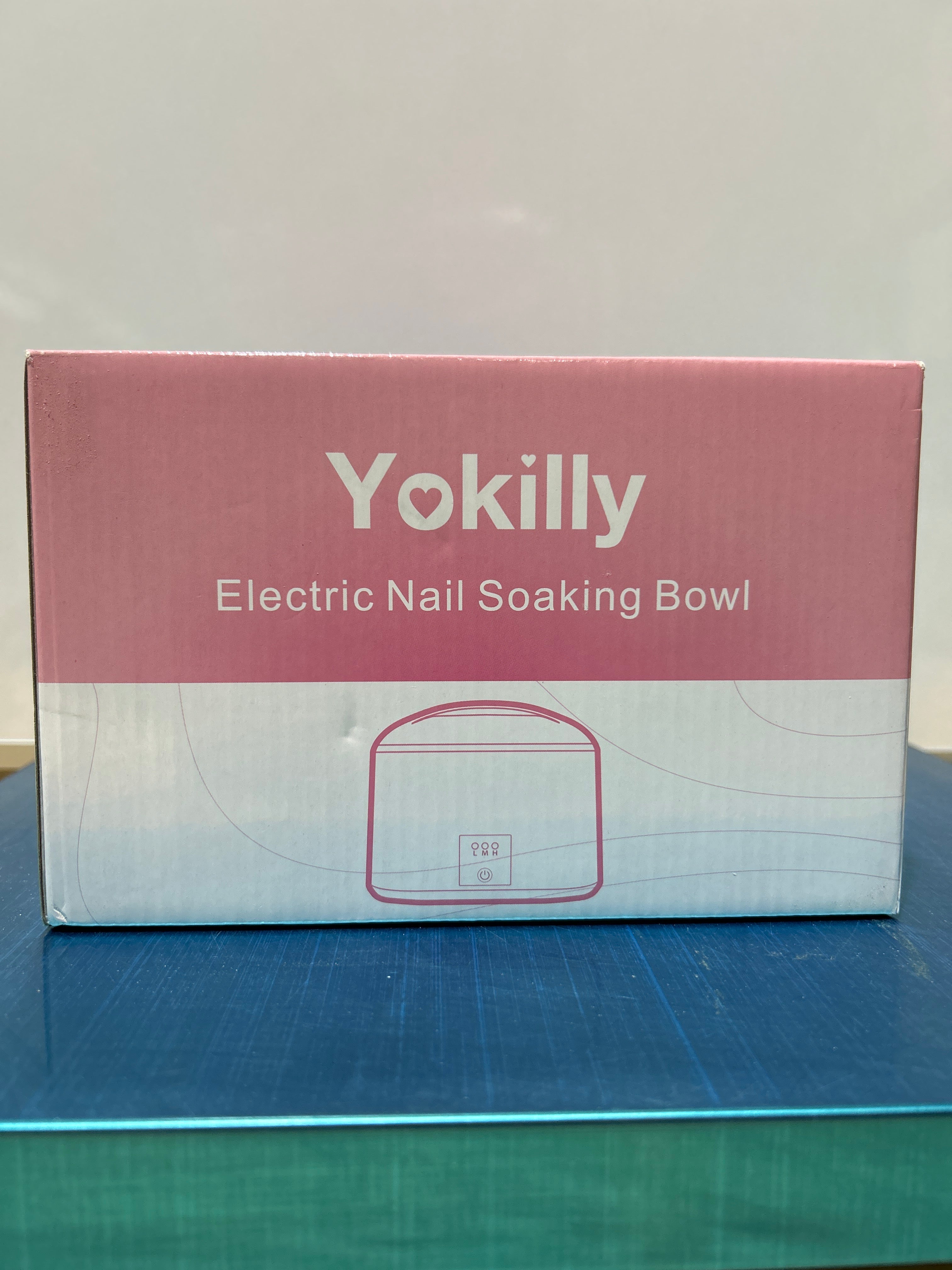 Yokilly Nail Soaking Bowl Heated: Three-Level Temperature Control Nail Soak Off Bowl for Nail Enthusiasts Beginner - Electric Manicure Nail Remover Bowl 50% Faster for Home Salon